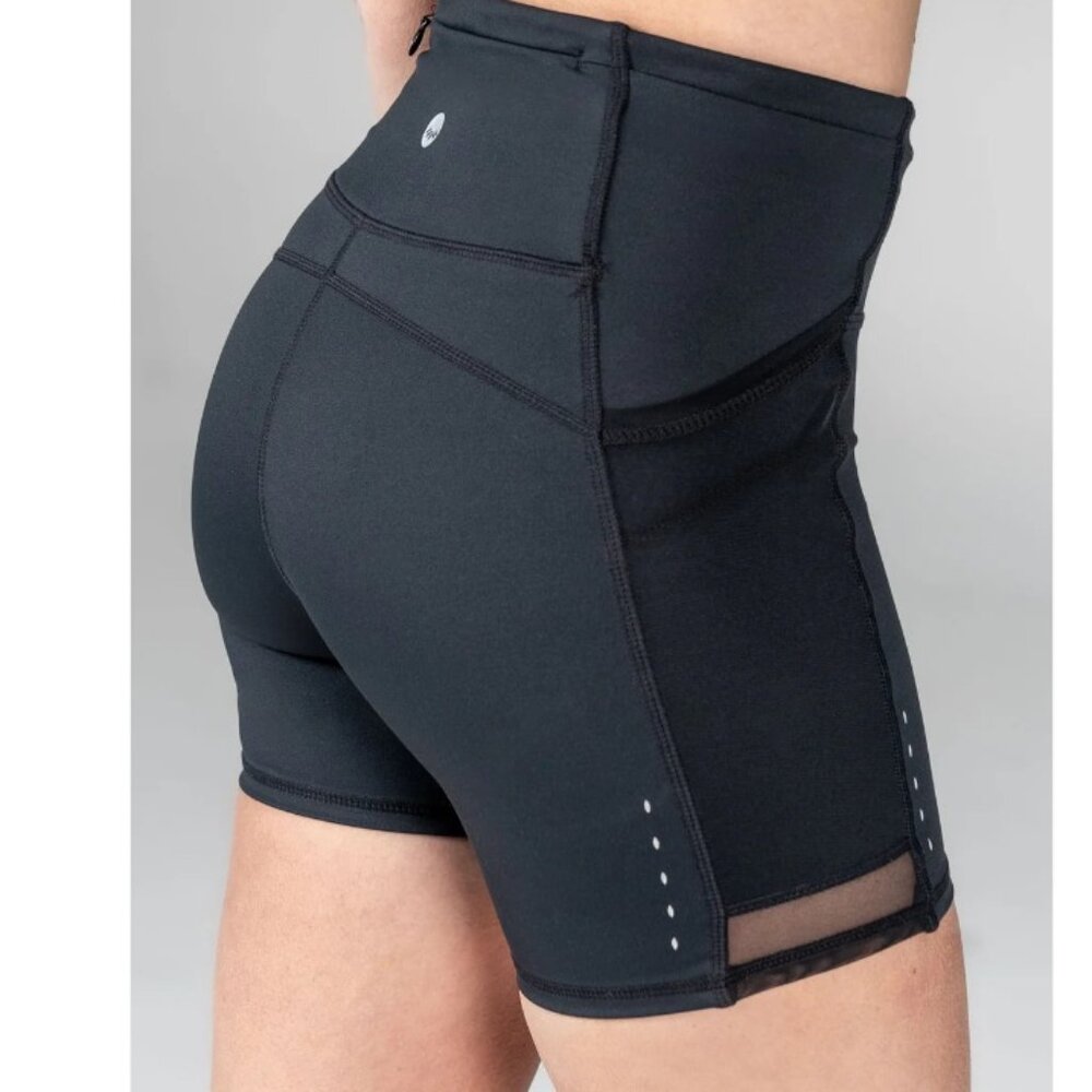 NWT Senita Lux Ultra Mesh Shorts - Black | Size Medium